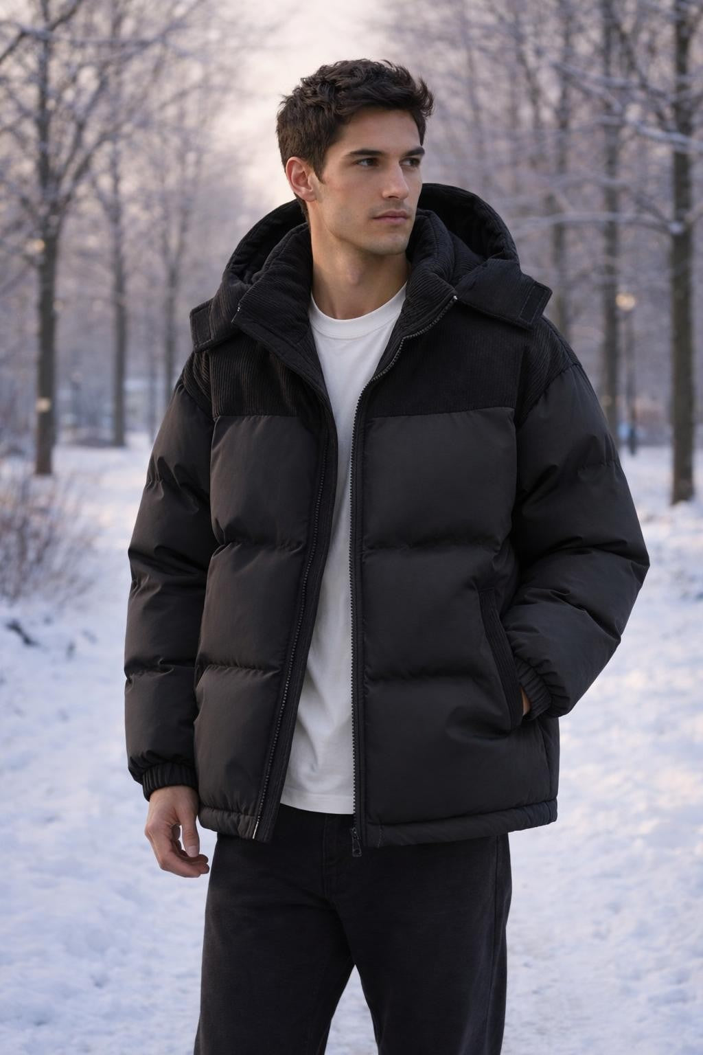 Quilted Thermal Winter Jacket - lifestyle 1