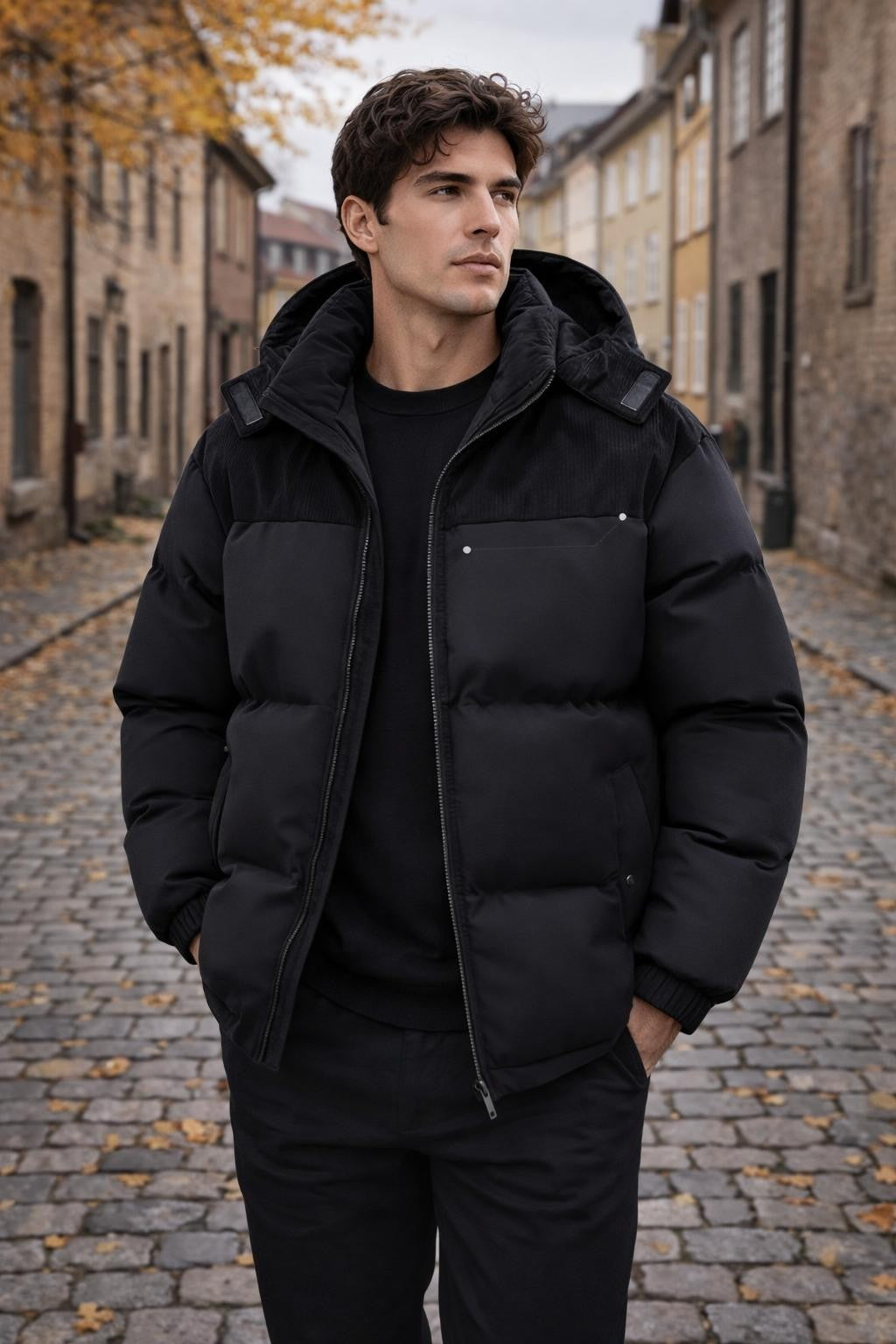 Padded Colorblock Winter Jacket - lifestyle 1