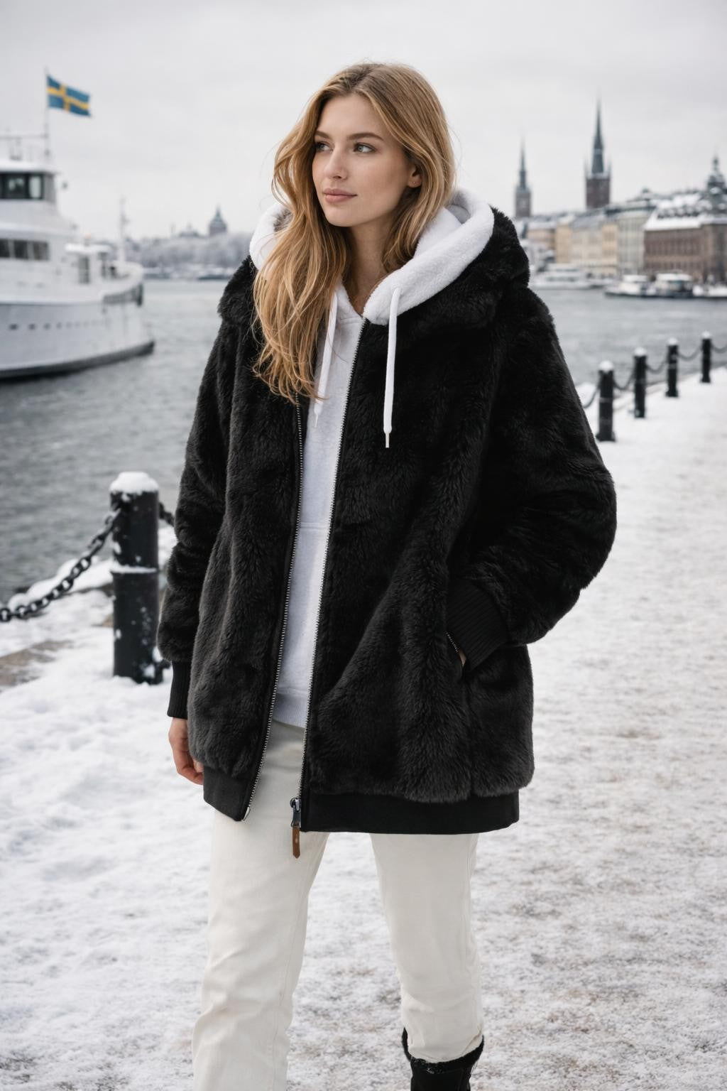 Fleece-Lined Zip-Up Jacket - lifestyle 1