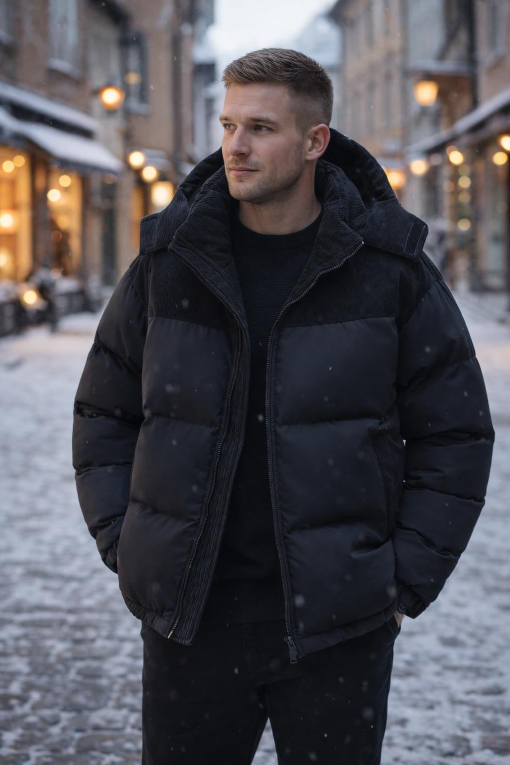 Men's Insulated Windproof Winter Jacket - lifestyle 1