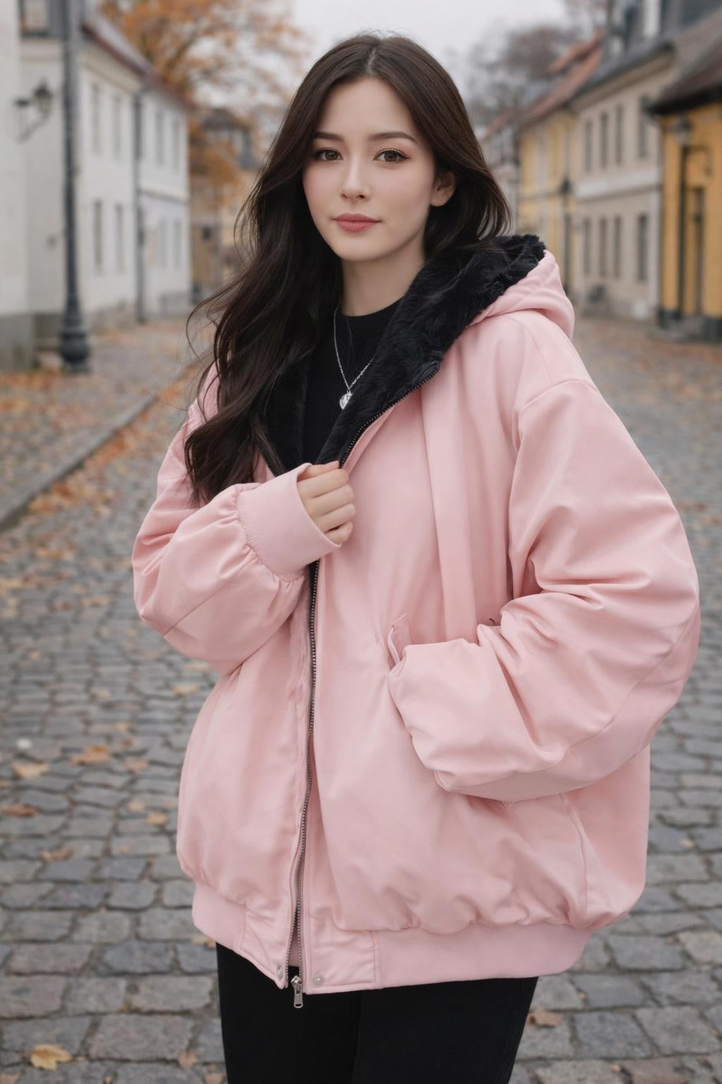 Reversible Faux Fur Lined Jacket - lifestyle 1