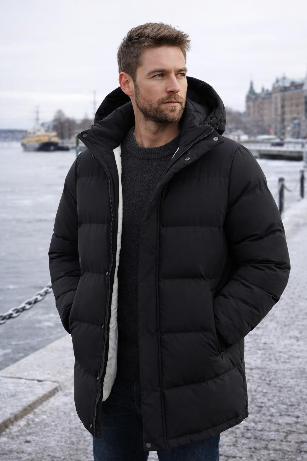 Men's Padded Winter Jacket - lifestyle 1