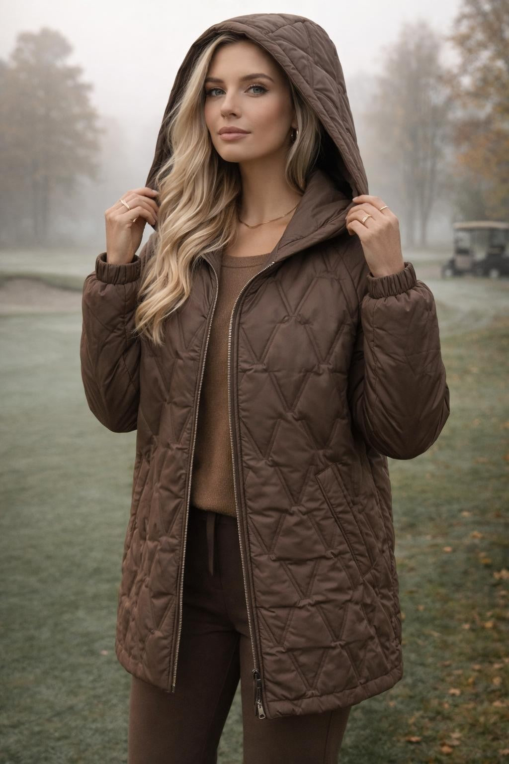 Casual Hooded Drop Shoulder Hoodie - lifestyle 1