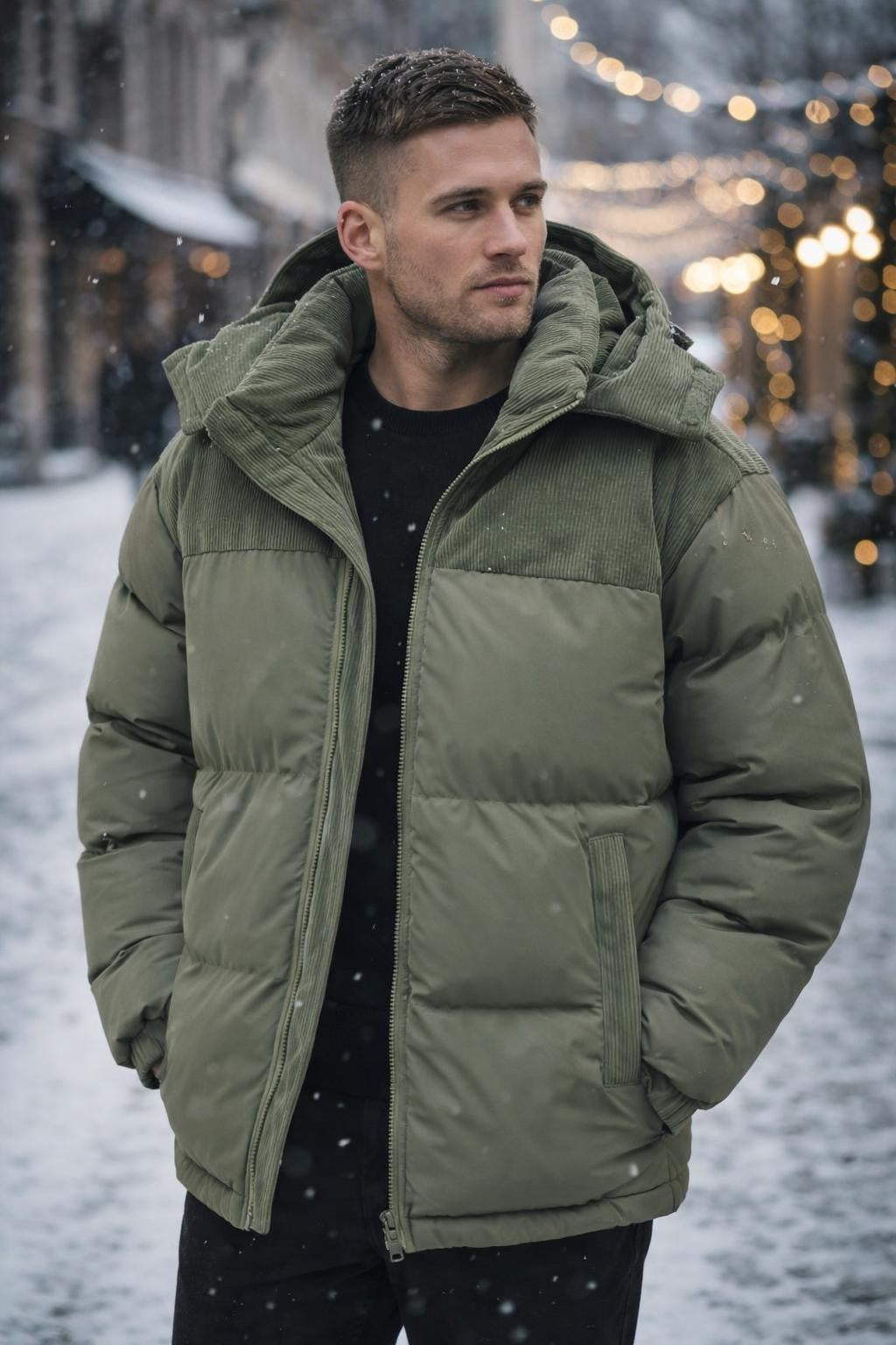 Men's Insulated Windproof Winter Jacket - lifestyle 2