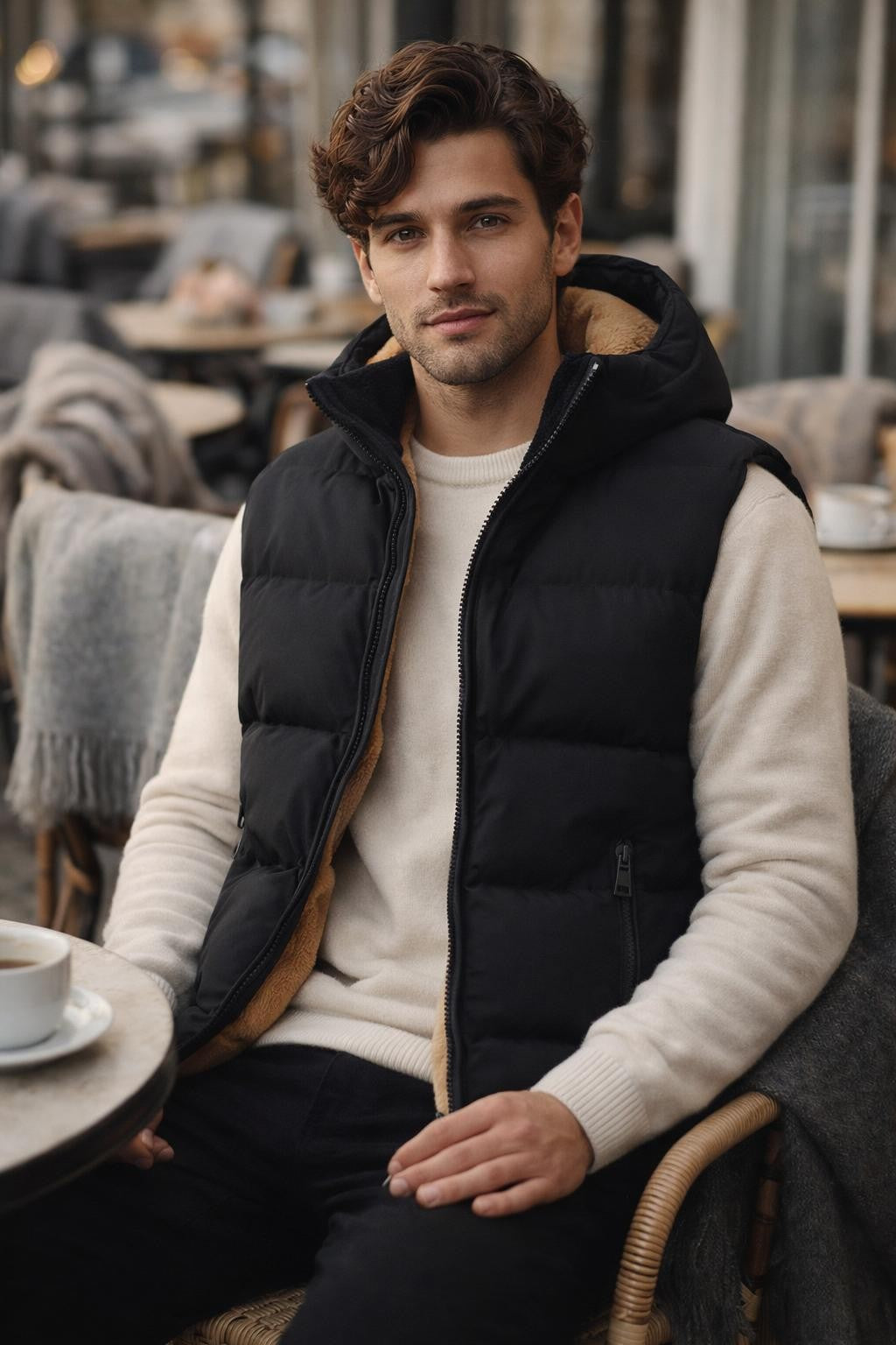Men's Lightweight Quilted Vest - lifestyle 2