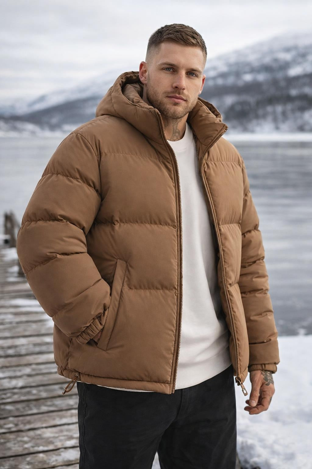 Padded Zip-Up Bubble Jacket - lifestyle 2