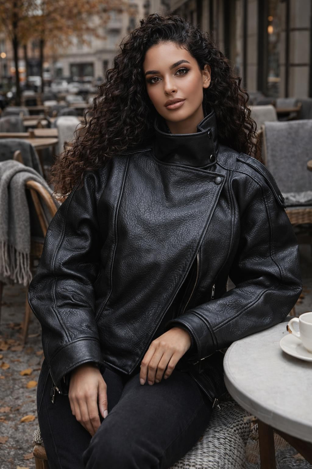 Casual Zip-Up Stand Collar Jacket - lifestyle 2