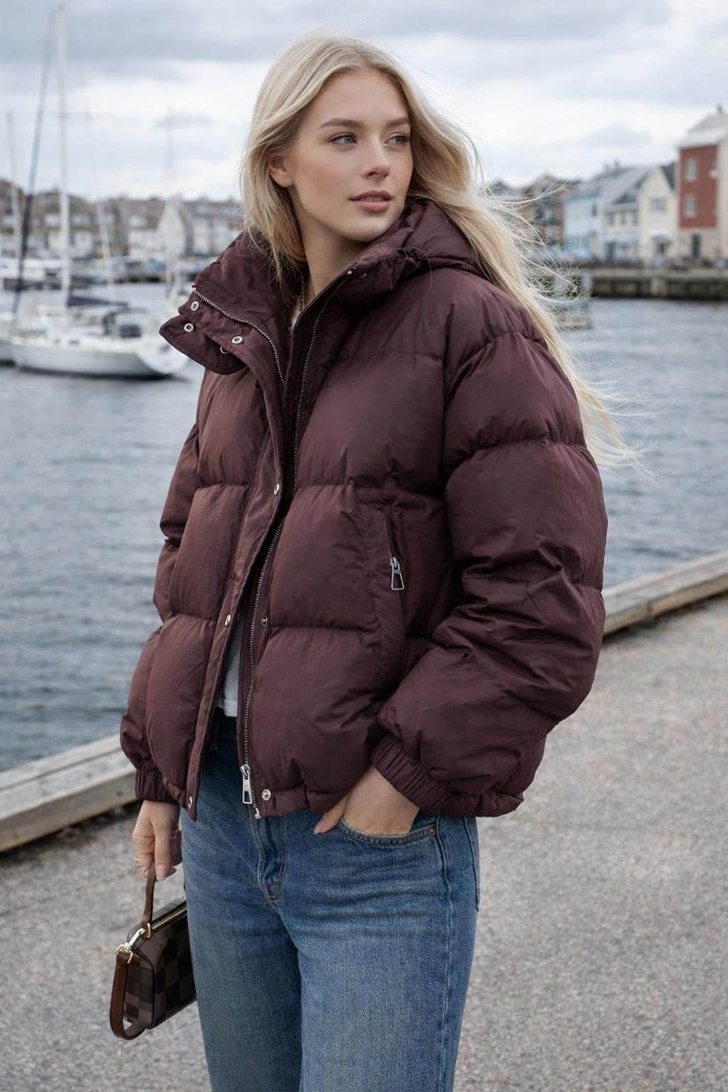 Casual Hooded Loose-Fit Jacket - lifestyle 2