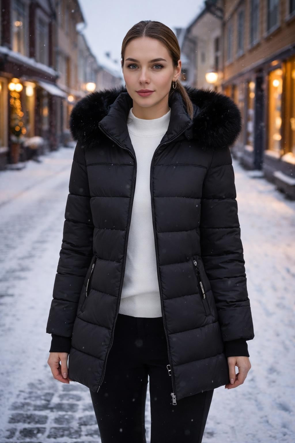 Quilted Winter Jacket with Slim Fit - lifestyle 2
