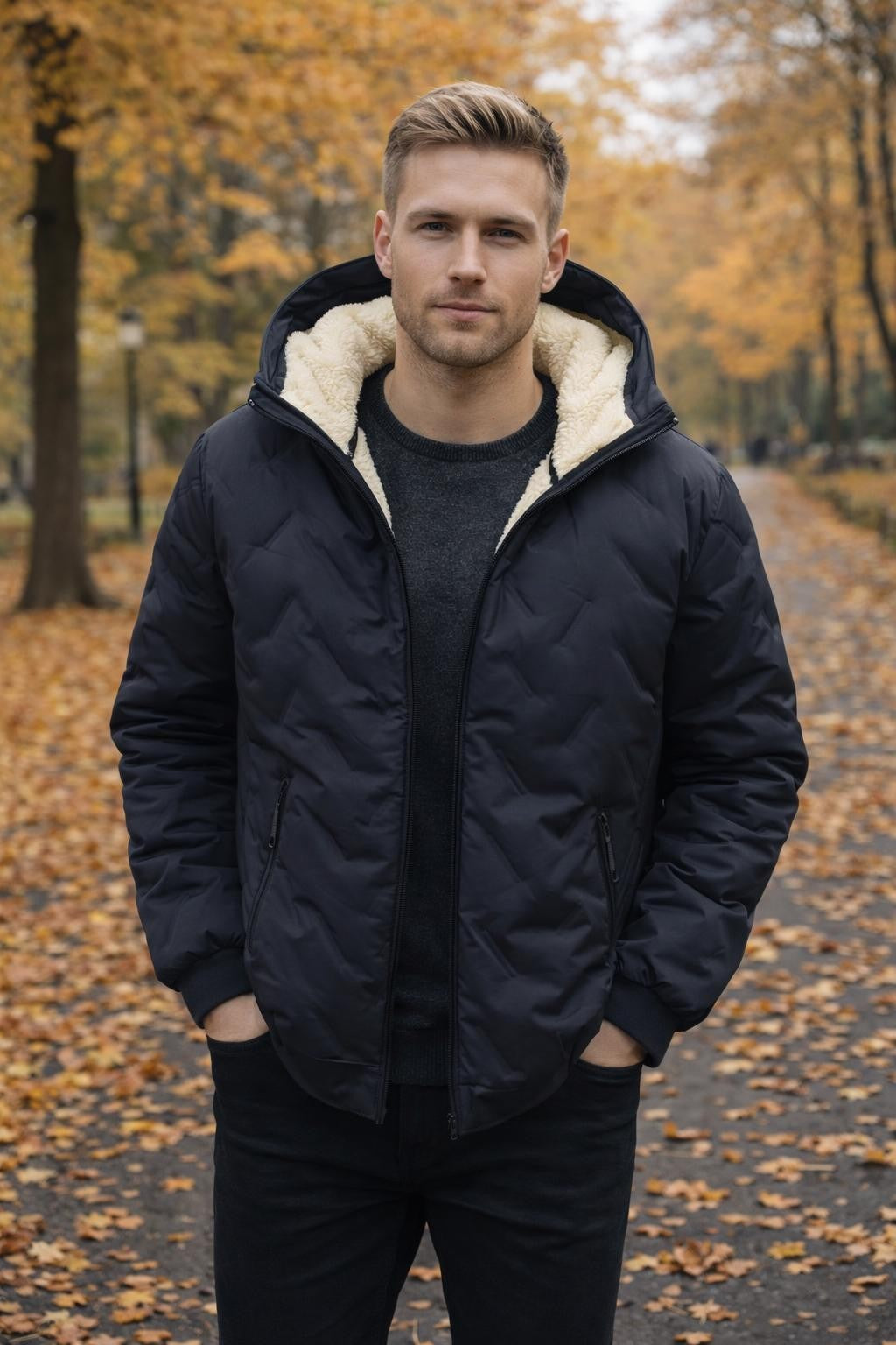 Men's Fleece-Lined Quilted Jacket - lifestyle 2