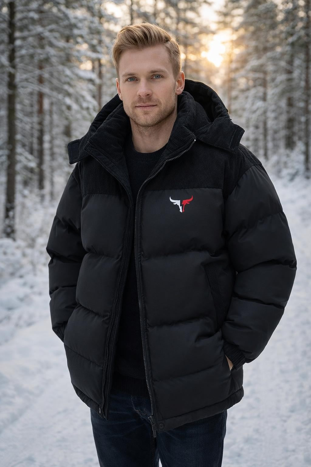 Men's Thick Winter Jacket Classic Style - lifestyle 2