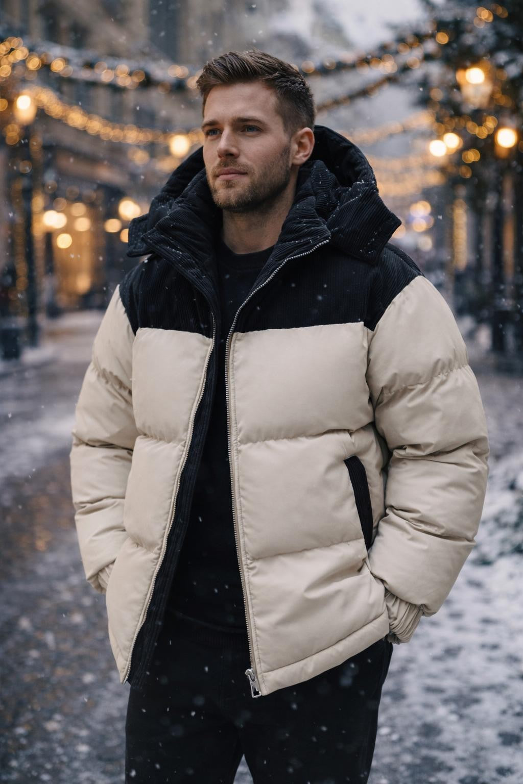 Men's Thick Windproof Winter Jacket - lifestyle 2