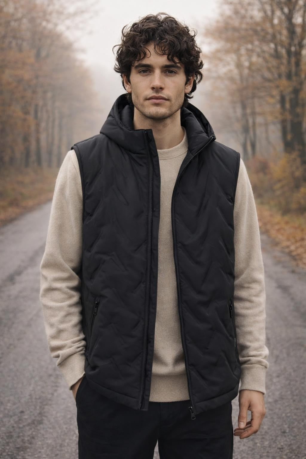 Men's Fleece-Lined Sleeveless Vest - lifestyle 2