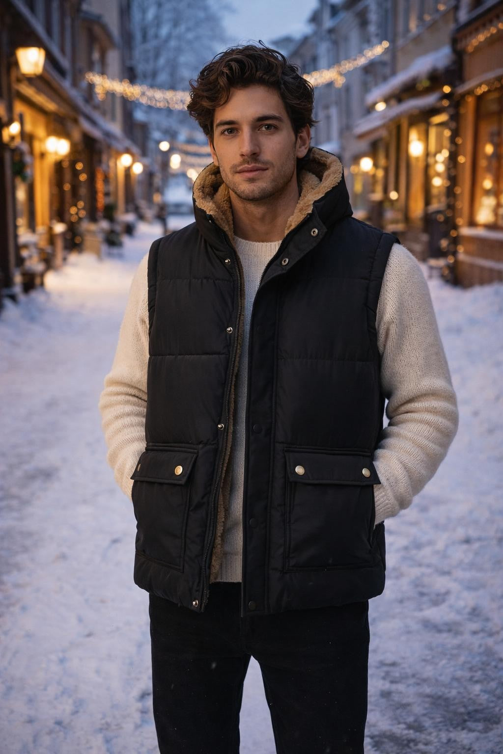 Men's Fleece-Lined Thermal Vest - lifestyle 2