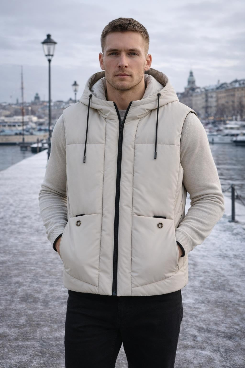 Men's Insulated Zip-Up Vest - lifestyle 2