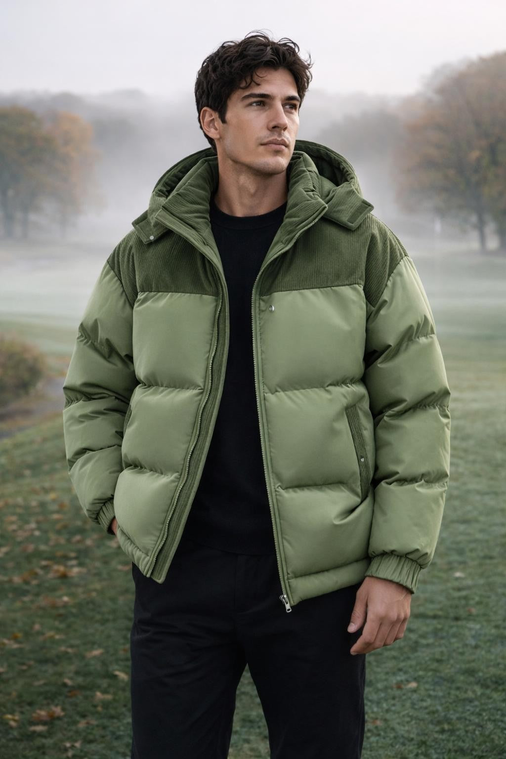 Padded Colorblock Winter Jacket - lifestyle 2