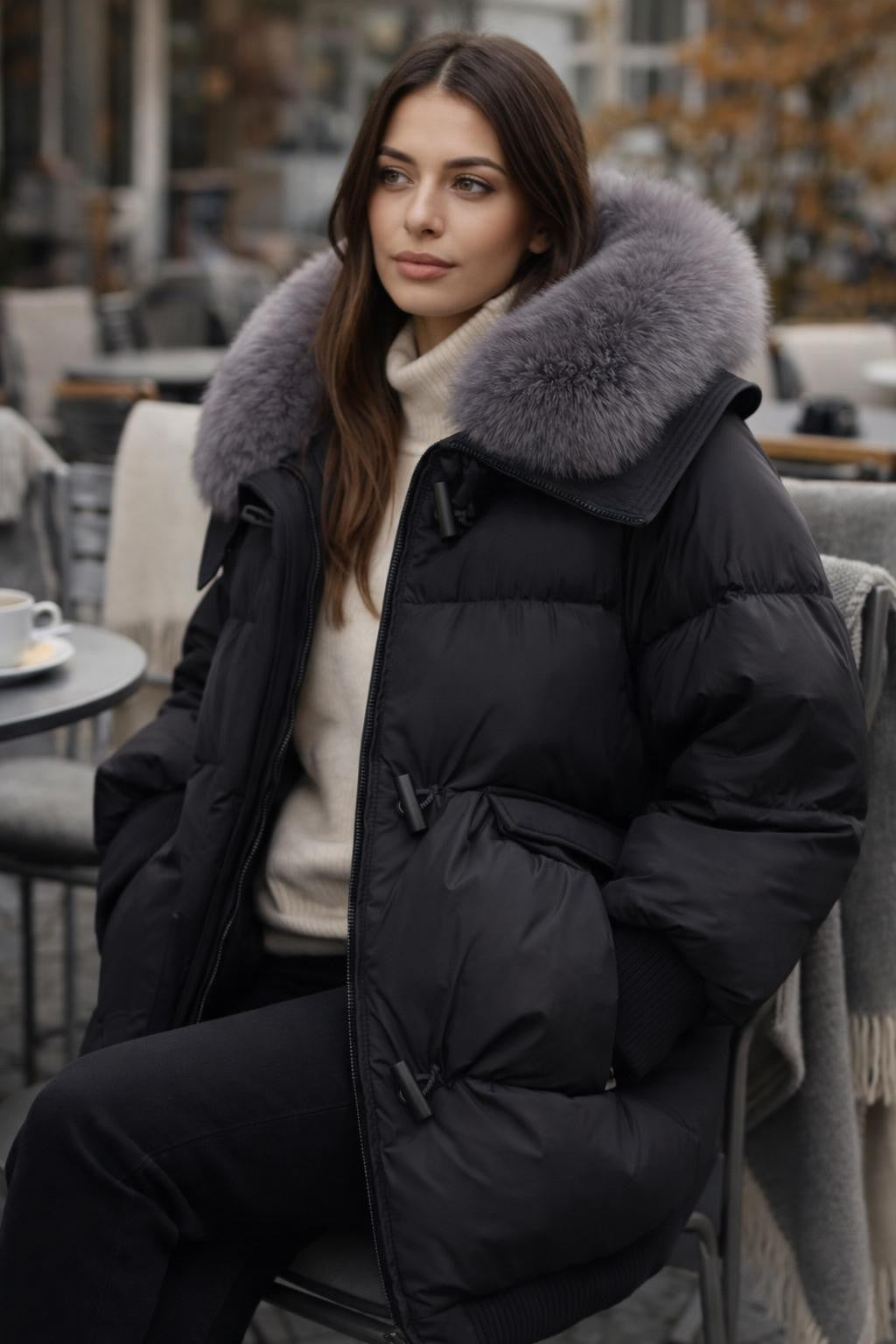 Thick Loose-Fit Winter Jacket - lifestyle 2