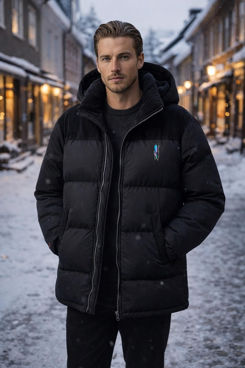 Quilted Colorblock Winter Jacket - lifestyle 2