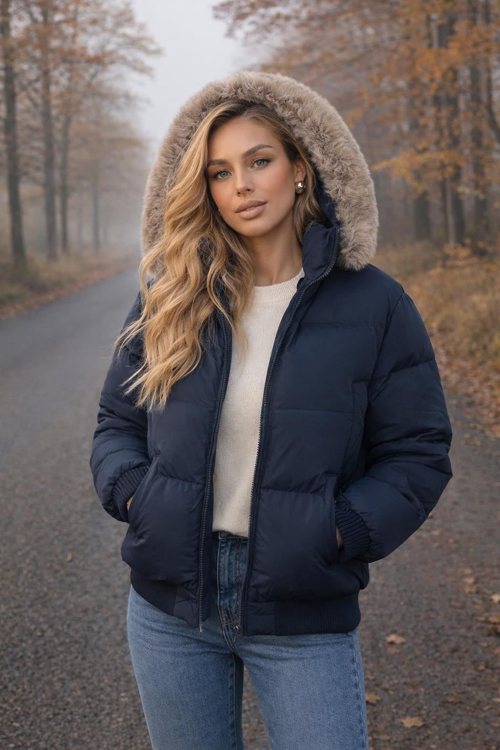 Colorblock Hooded Casual Jacket - lifestyle 2