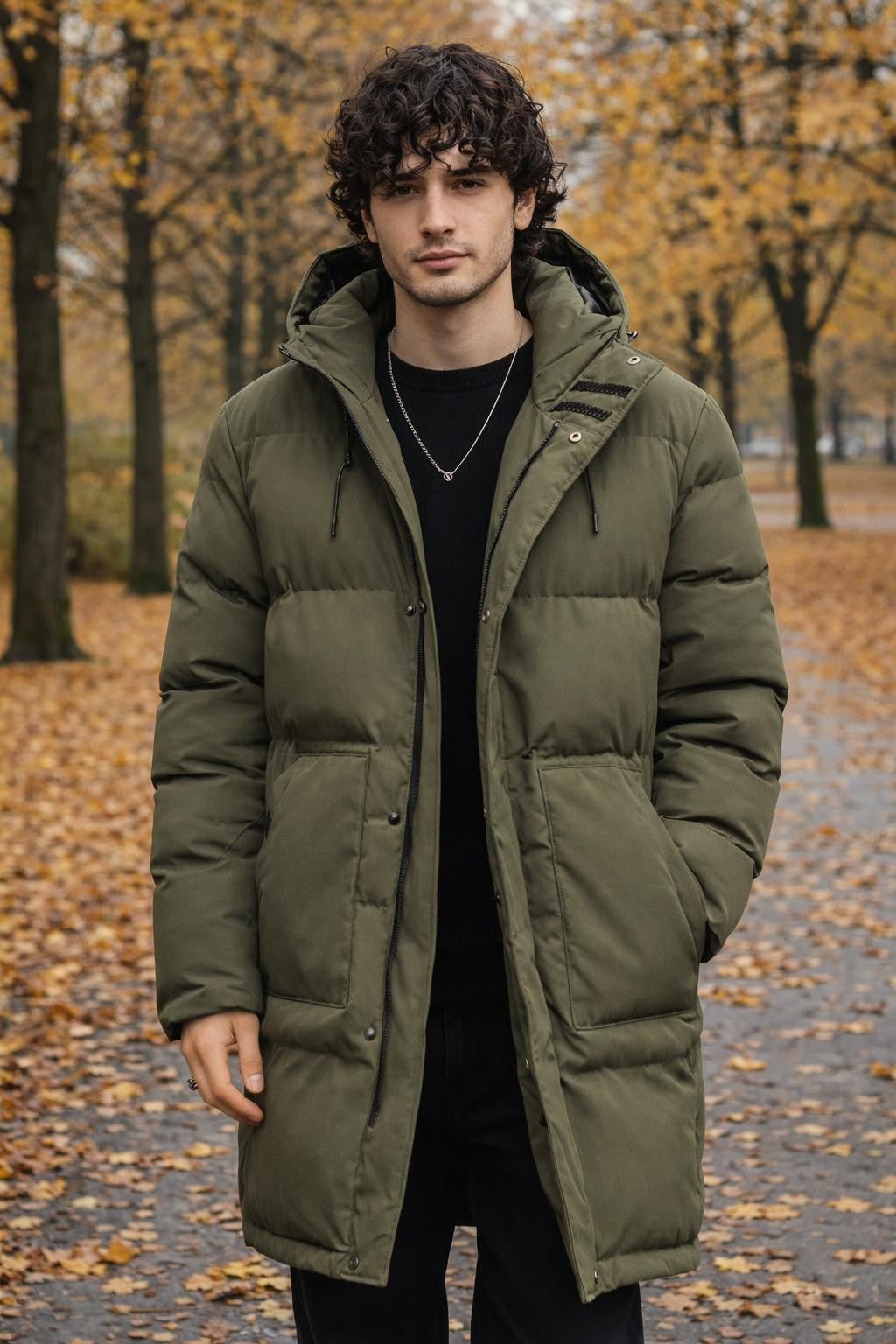 Men's Mid-Length Casual Zip Jacket - lifestyle 2