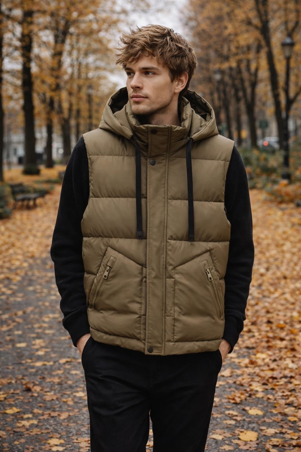 Thickened Unisex Winter Vest - lifestyle 2