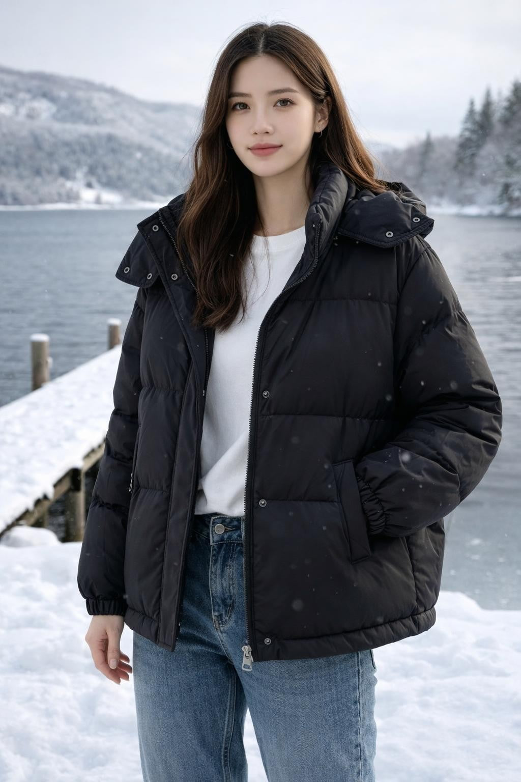 Versatile Puffer Jacket for Petite Women - lifestyle 2