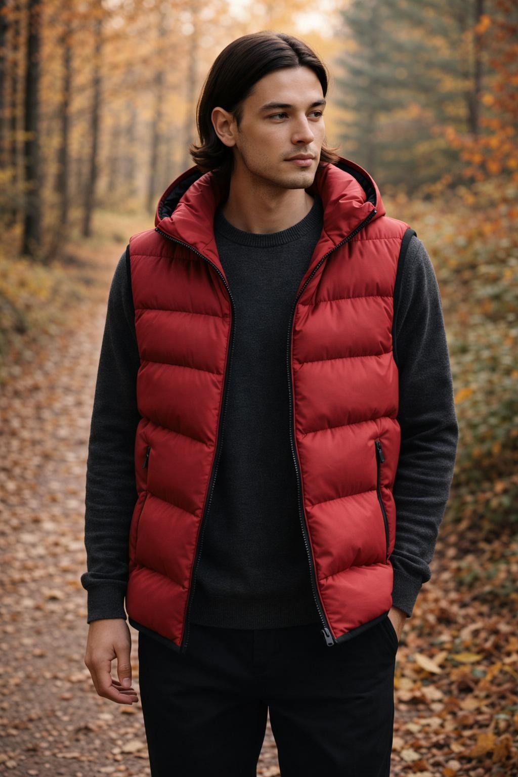 Thickened Men's Casual Vest - lifestyle 2