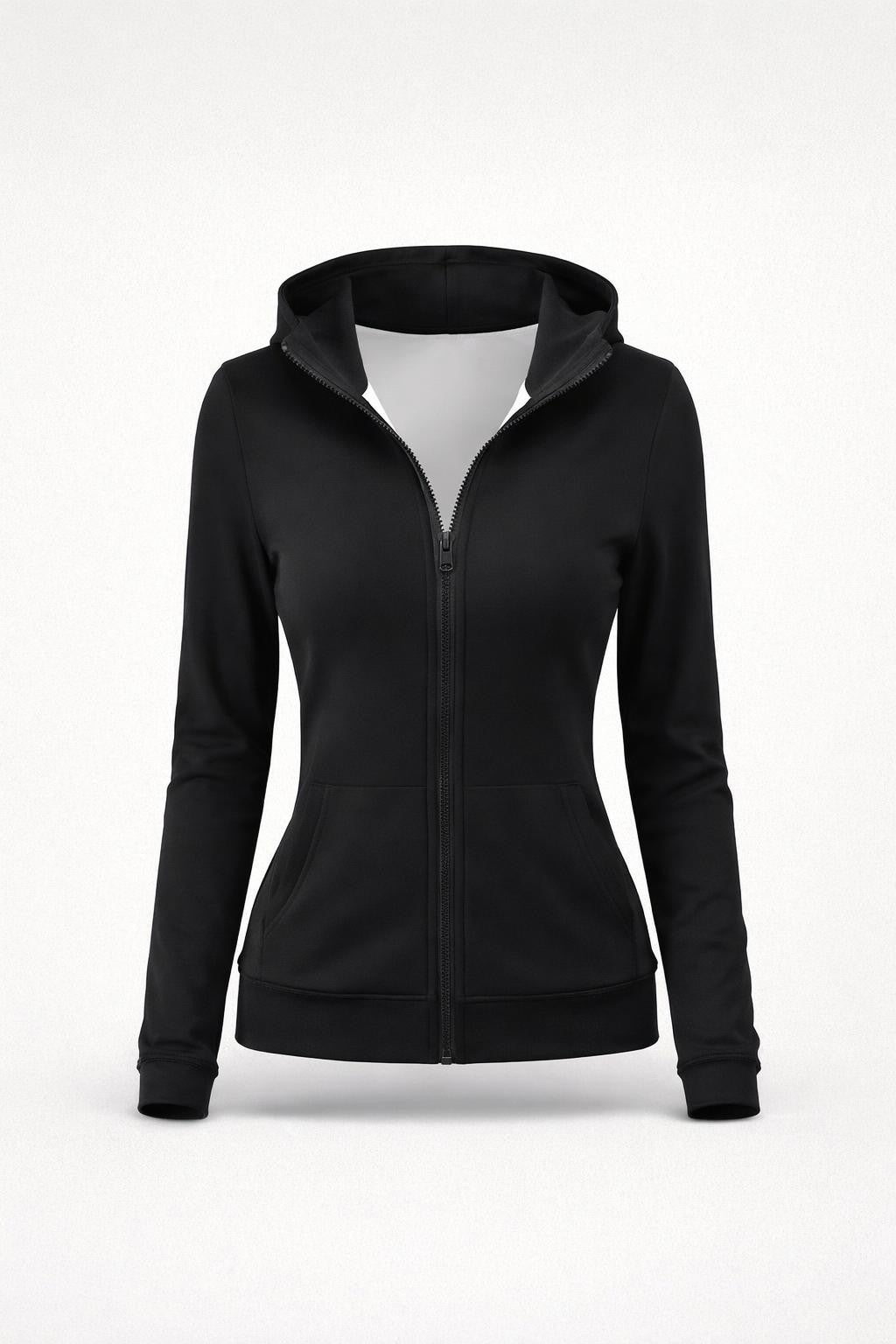 Fleece-Lined Bodycon Winter Jacket - product