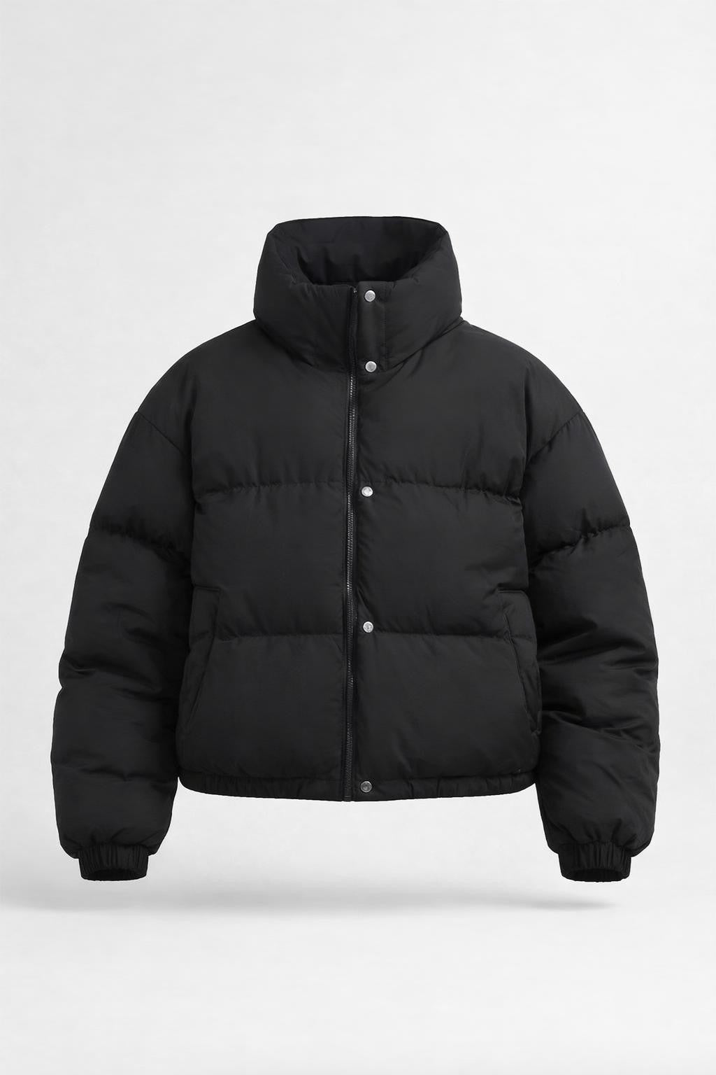 Warm Winter Jacket with Stand Collar - product