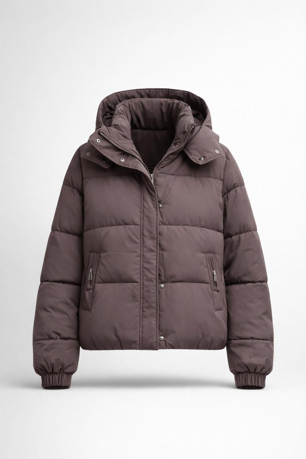 Sophia | Women's Brown Winter Jacket, Relaxed Fit