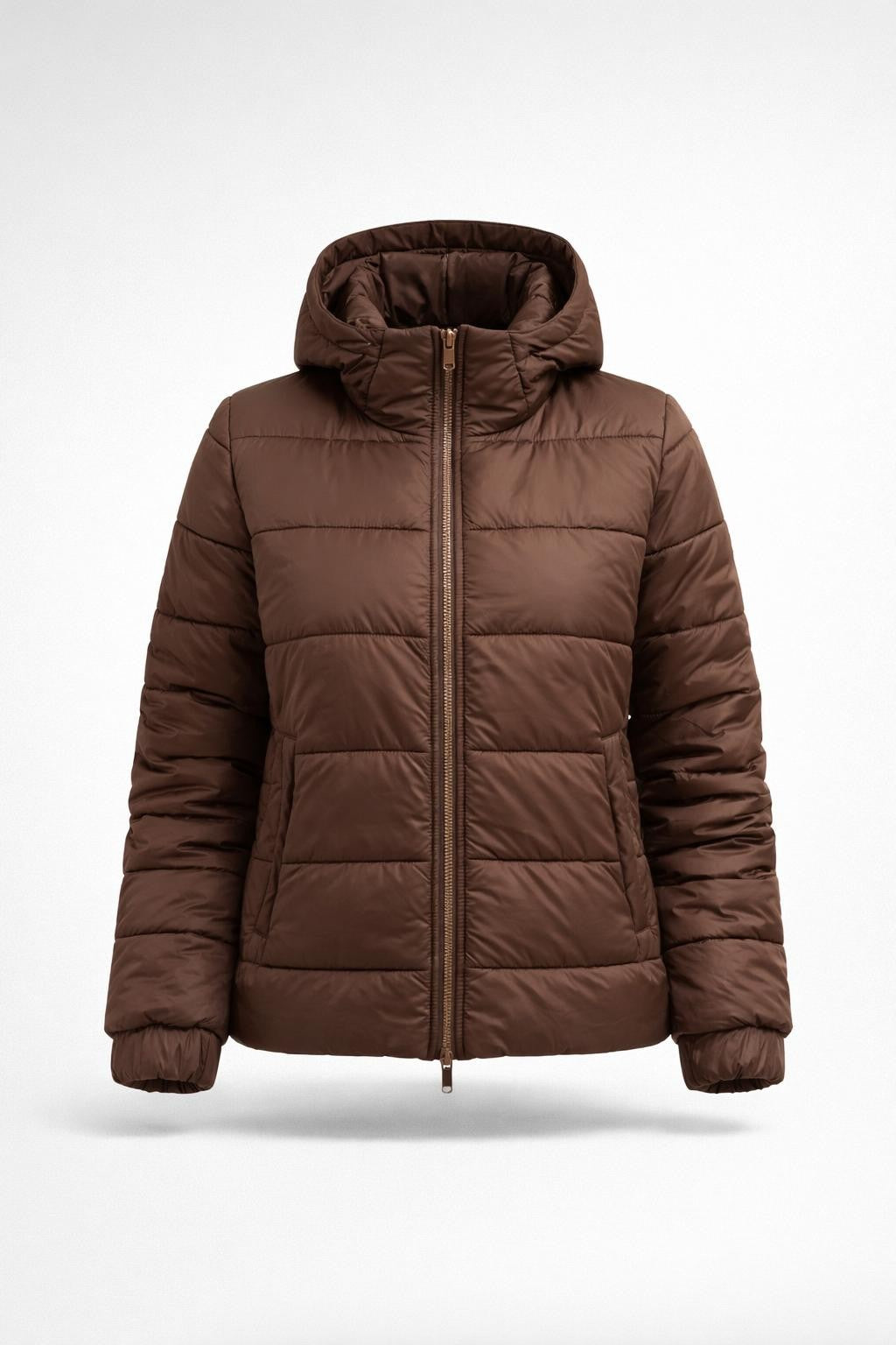 Quilted Winter Jacket with Full Zipper - product