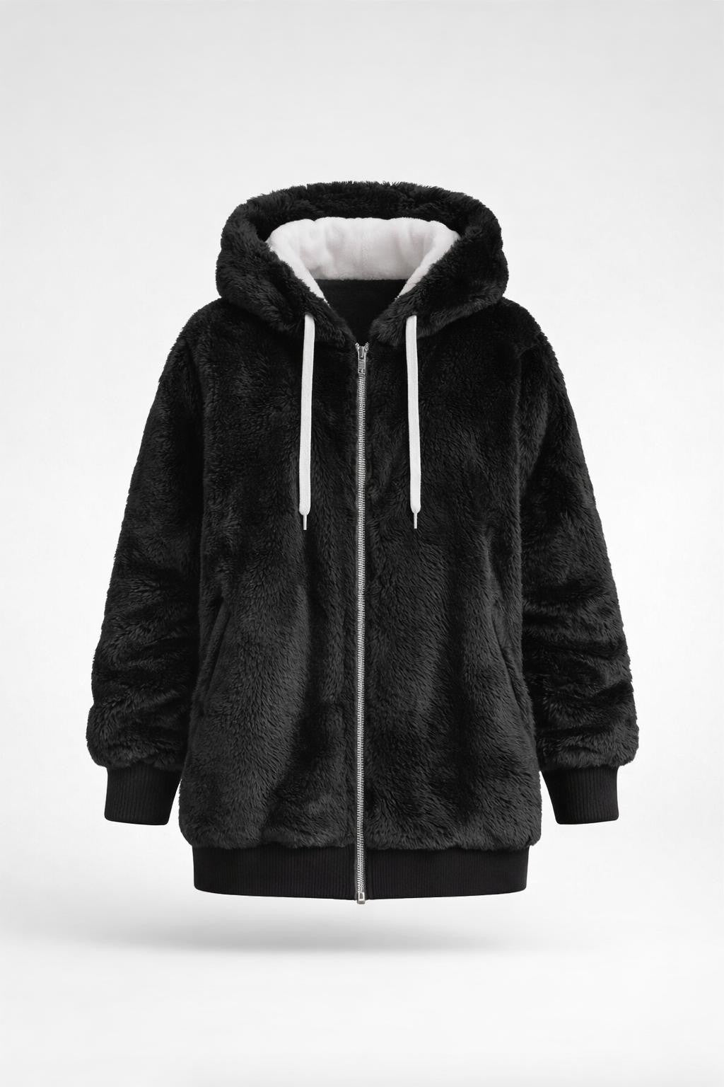 Fleece-Lined Zip-Up Jacket - product