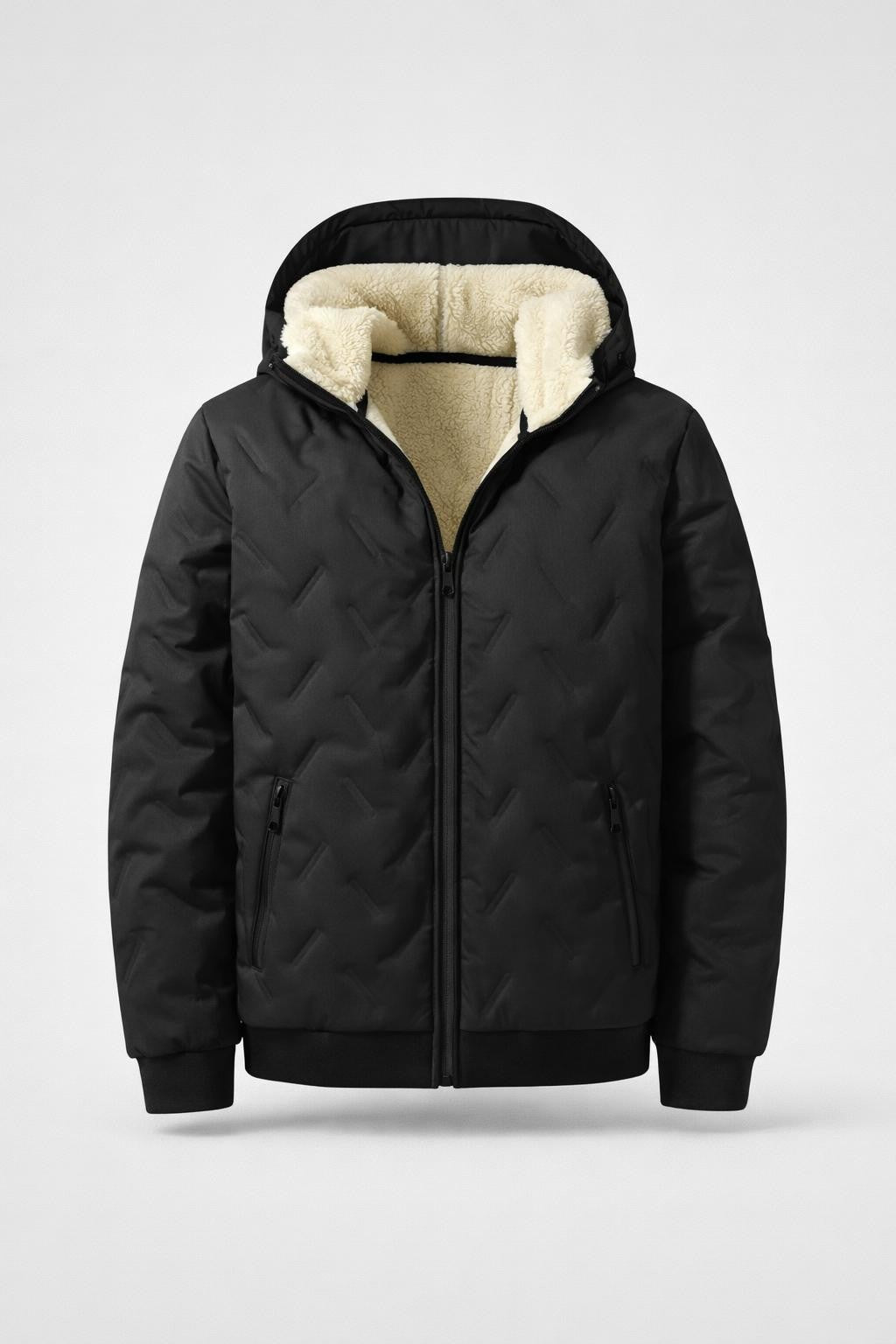 John | Men's Fleece Lined Quilted Puffer Jacket