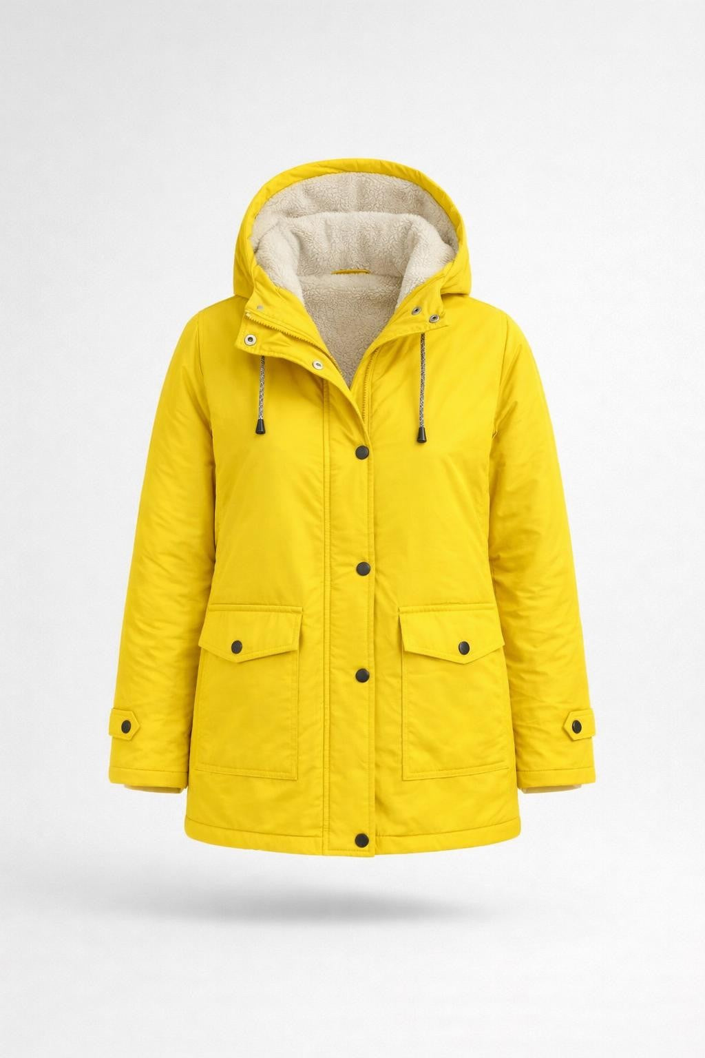 Fleece-Lined Casual Winter Jacket - product