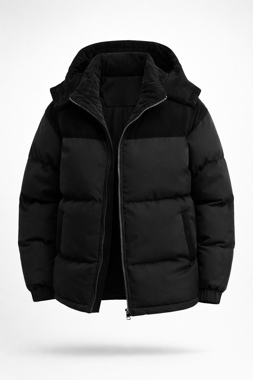 Men's Quilted Corduroy Winter Jacket - product