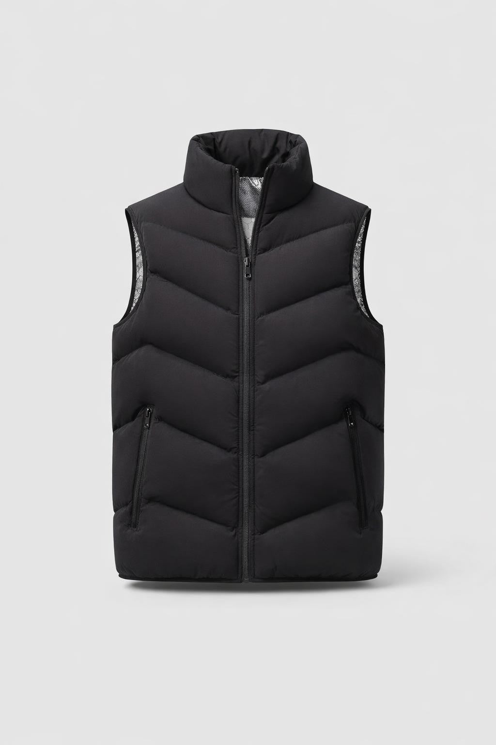 Men's Sleeveless Stand Collar Vest - product
