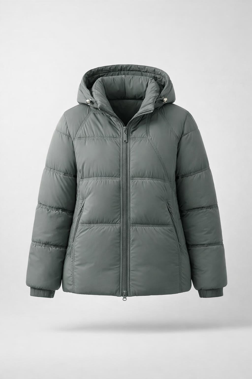 Casual Drop Shoulder Zip Jacket - product