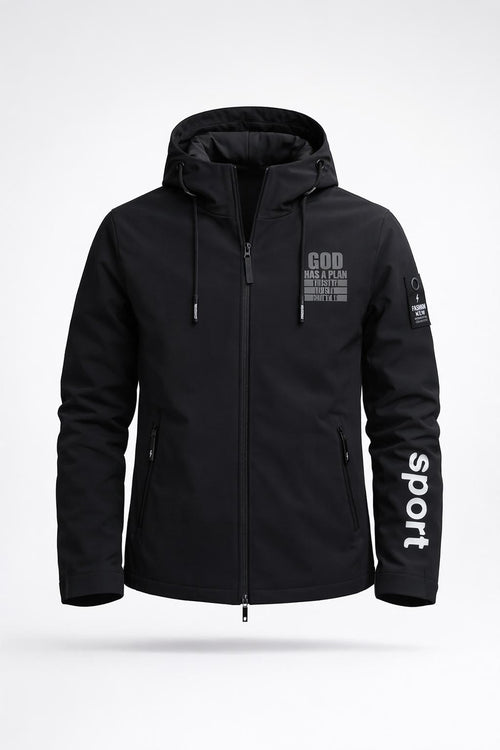 Men's Outdoor Climbing Jacket with Print - product