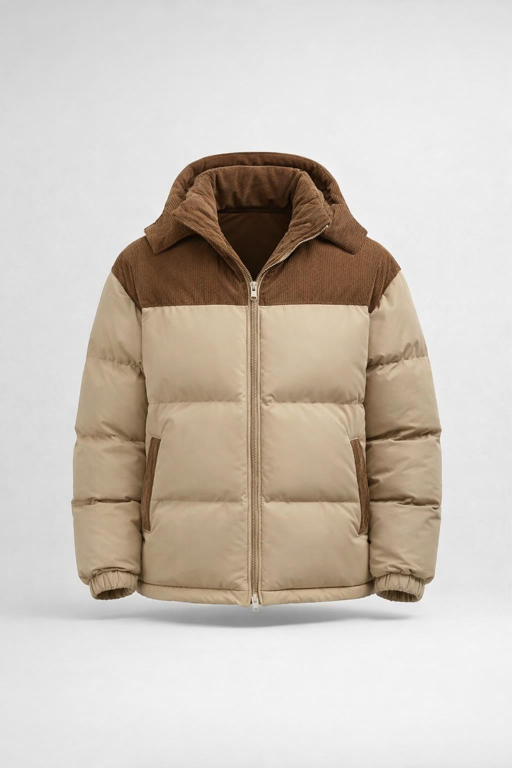 Puffer Jacket with Removable Hood - product