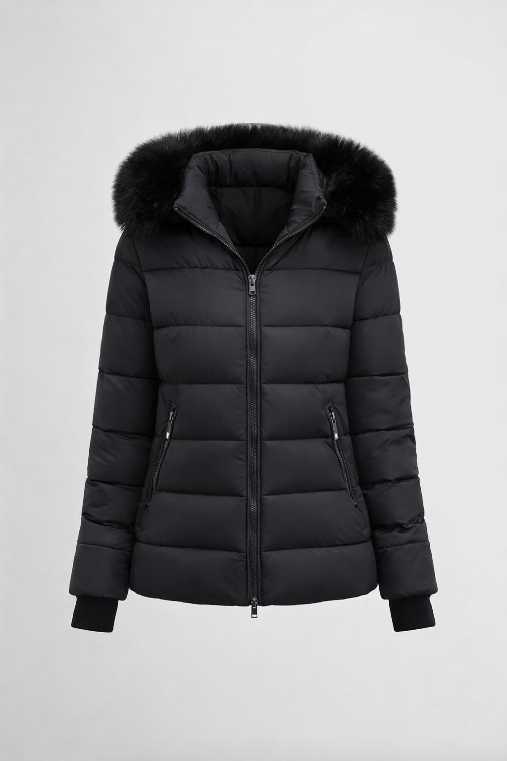 Quilted Winter Jacket with Slim Fit - product