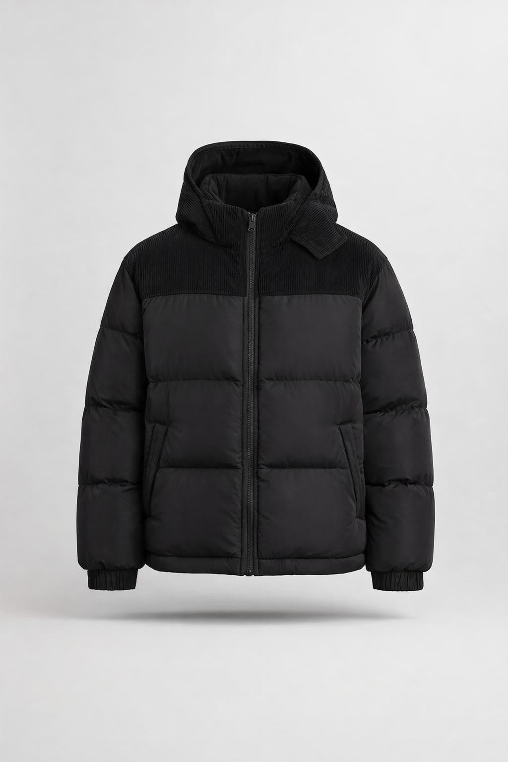 Men's Warm Zip-Up Winter Jacket - product