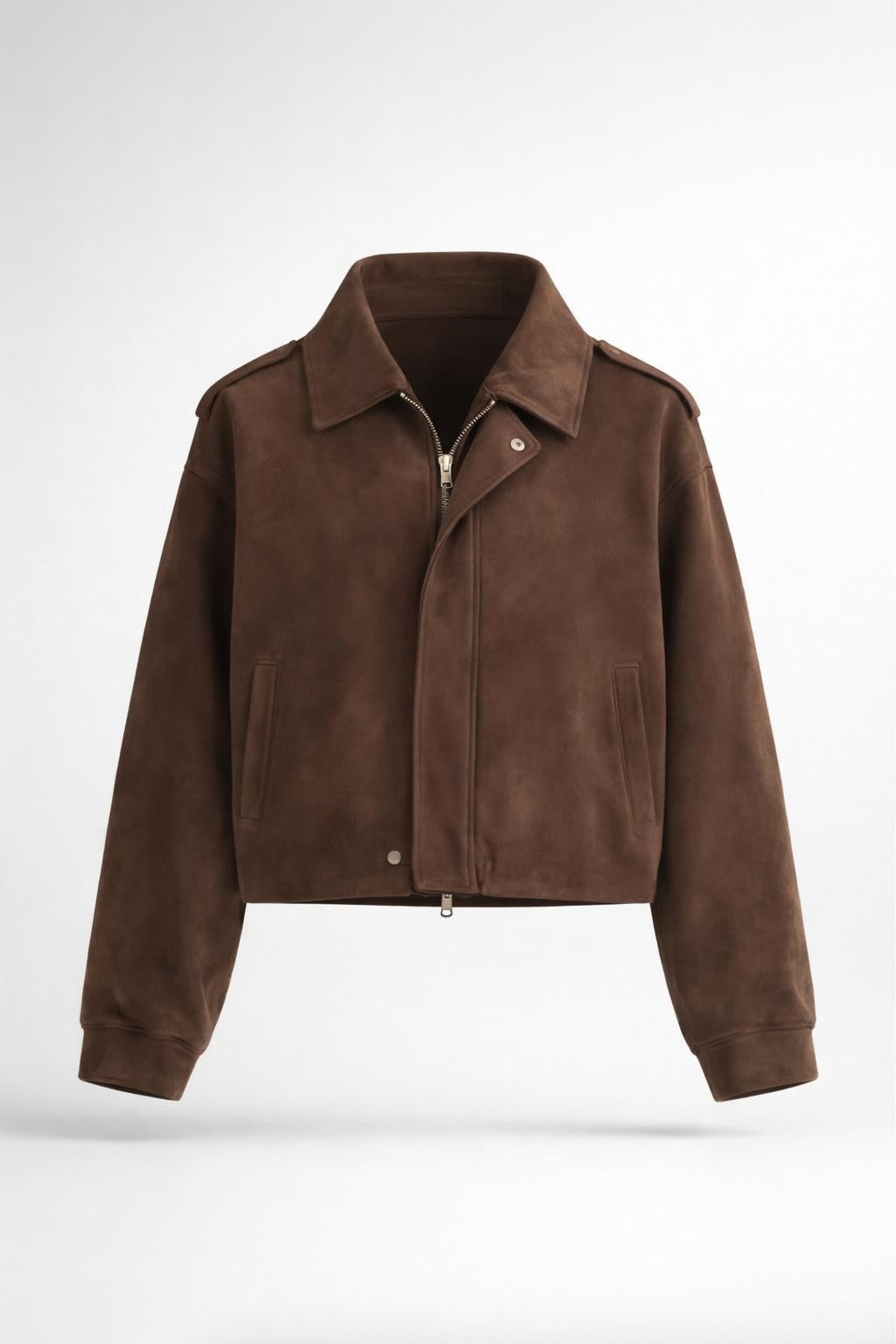 Relaxed Fit Vintage Coffee Jacket - product