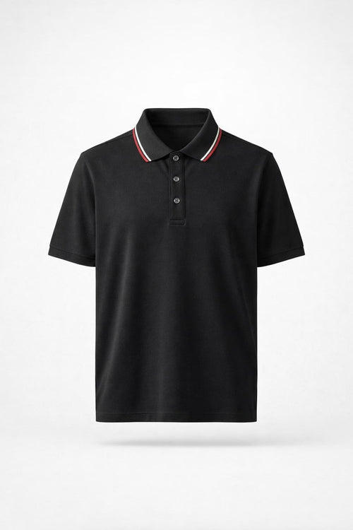 Minimalist Draped Short Sleeve Polo - product