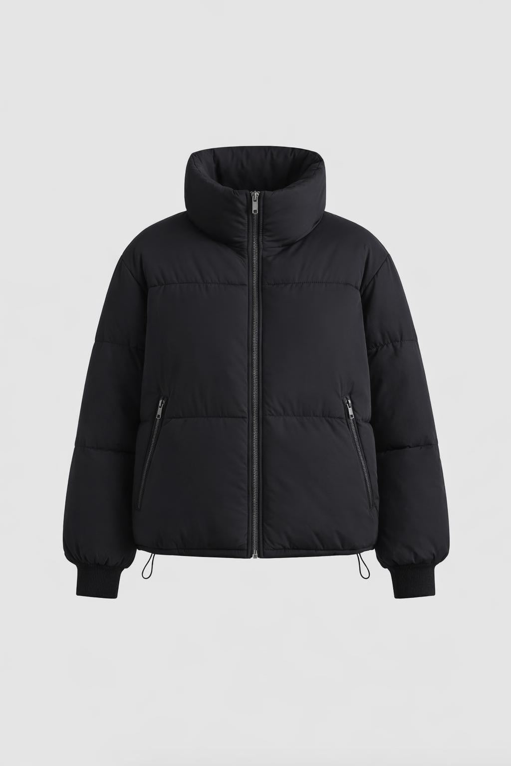 Padded Winter Jacket with Stand Collar - product