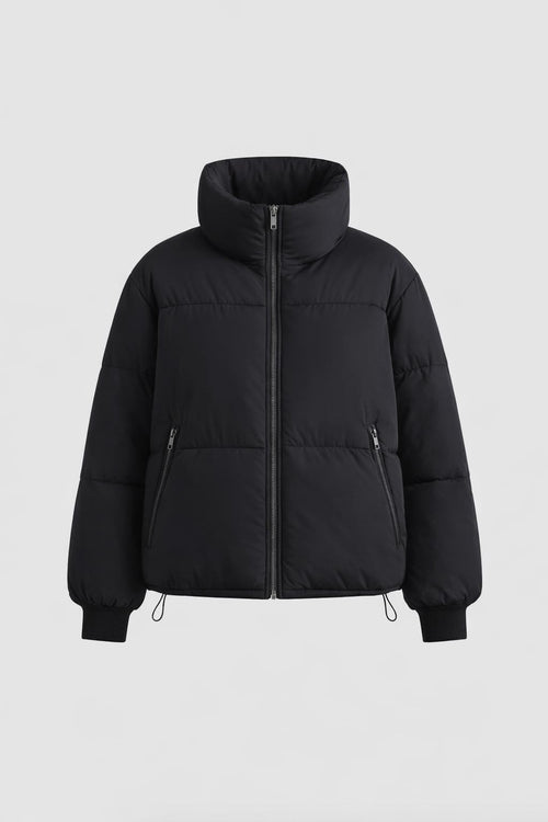 Padded Winter Jacket with Stand Collar - product