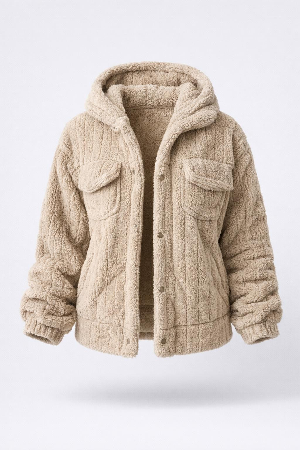 Evelyn | Women's Reversible Teddy Sherpa Jacket