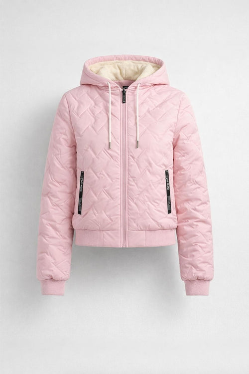 Fleece-Lined Winter Hoodie with Zip Pockets - product