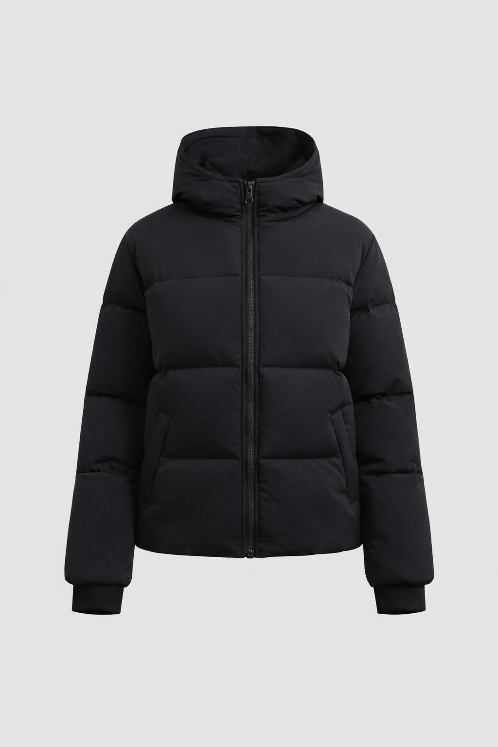 Thickened Black Winter Jacket - product