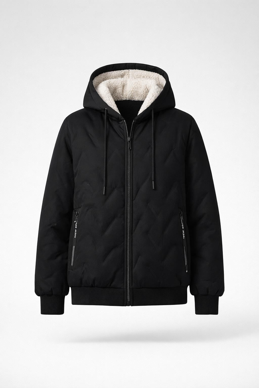 Quilted Thickened Lama-Lined Jacket - product