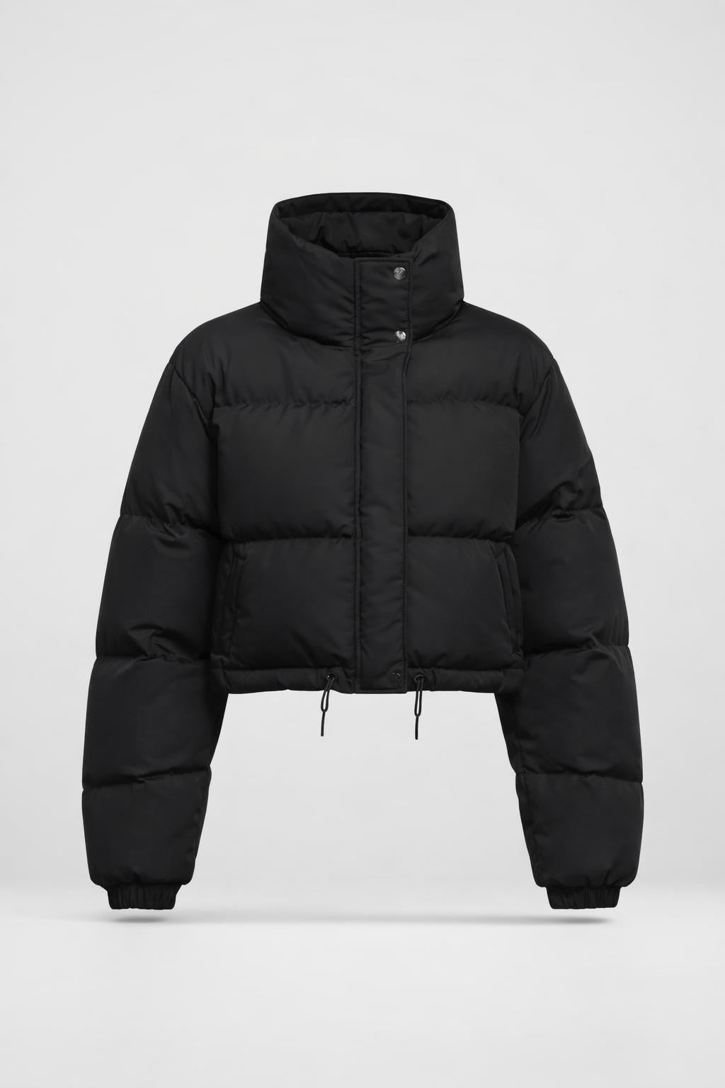 Women's Sleek Black Winter Jacket - product